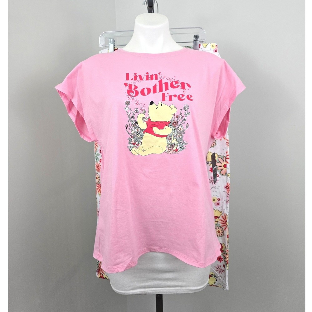 Disney Fairytale Classics Cotton Jersey Dolman Tee & Capri Set Pink M